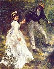 Pierre Auguste Renoir Famous Paintings - La Promenade